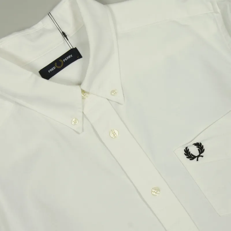 Fred Perry Oxford Shirt - White-1